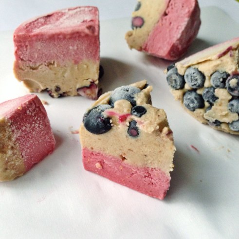 banana berry ice cream cake